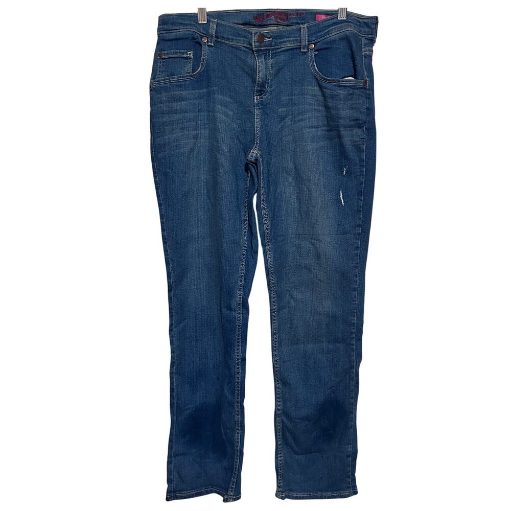 Arizona Jean Co Women's/Junior's Straight Blue Denim‎ Jeans Size 18 1/2 Plus